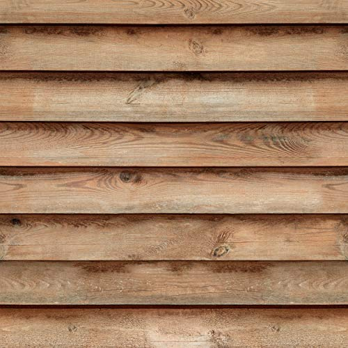 decomonkey Fototapete Tapetenrolle 10 m, Holzoptik 3D Bretter | Tapete, Vliestapete, Deko Panel, Modern, Design, Wanddeko, Wandtapete, Wohnzimmer, Schlafzimmer