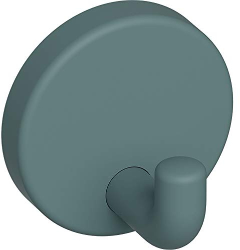 HEWI 801.90B010 55 Mantelhaken 801.90.010 ø 40 mm, Tiefe 30 mm, Polyamid, Farbe: Aquablau Matt