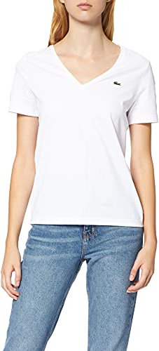 Lacoste T-Shirt Loose Fit Femme , Blanc, 34