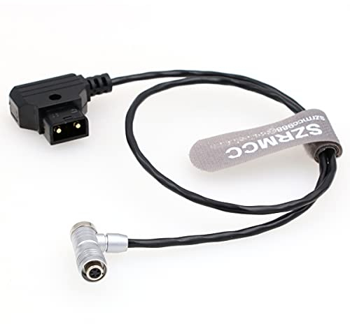 SZRMCC Portkeys 5pin Aviation Stromkabel D-Tap auf 5 Pin Buchse Port Stromkabel für Portkeys LH5H LH5P Monitore (Rechtwinklig 5pin,50cm)