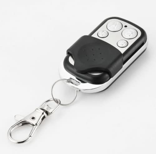 Saraoriginalshop Telecomando per Cancello 4 Ch Radiocomando Apri Cancello Automatico Serranda Automazione Universale Trasmettitore 433, 92 Mhz Codice Fisso NO ROLLING CODE con Istruzioni