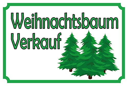 Blechschild 30 x 20 cm Hofladen: Weihnachtsbaum Verkauf - DekoNo7