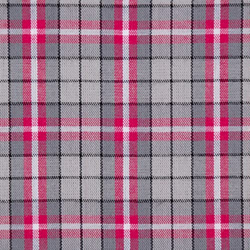SCHÖNER LEBEN. Baumwollstoff Trachten Kariert grau pink schwarz 1,50m Breite