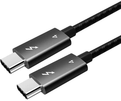 Sonilco High Speed USB-C 4 Cable Data Transfer Cord Fast Charging Compatible with iPhone 15, MacBook, iPad, Galaxy S23 40Gbps PD 100W Black Wire 2.0 M / 6.5 Feet