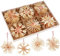 Anstore Strohsterne Weihnachtsbaumschmuck aus Stroh (24-teiliges)