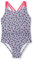 Playshoes UV-Schutz Badeanzug Mädchen Schwimmanzug Badebekleidung, grau Leo, 146/152