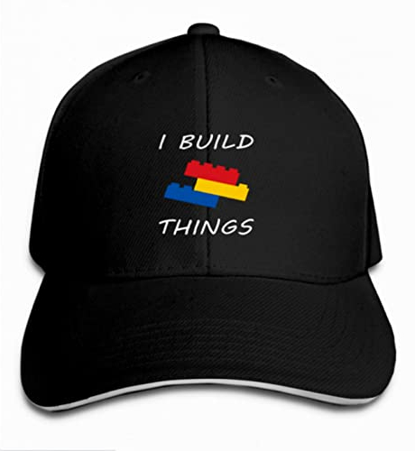 Jahrgang Baseball Kappe Klassischer Sport-Sonnenhut 8 Farben Ich baue Dinge Brick Master Builder Geburtstag Geschenk