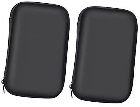 Hemobllo 2pcs Digital Accessories Bag Small Cable Organiser Bag Headphone Storage Box Earphone Pouch