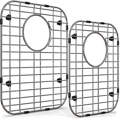 Axaooqeld 2 pezzi di protezione per , scolapiatti, griglia per lavabo, griglia per la cucina, griglia per in acciaio , per il fondo del lavandino, griglia di scarico per