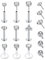 Longita 16g Acryl Chirurgenstahl Lippenpiercing Stud 6mm Gewindeloses Einschieben Silber Labret Piercing Tragus Helix Piercing Bioflex Lippen Retainer Conch Piercing Ohrstecker