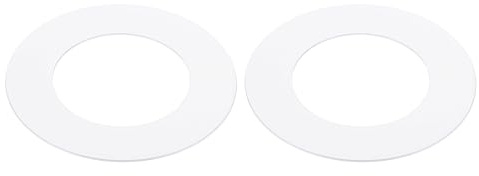 PATIKIL Bague De Finition En Métal Pour Éclairage Encastré, 2Pcs, Diamètre Extérieur De 2,99 Pouces (76Mm) Et Diamètre Intérieur De 1,77 Pouces (45Mm), Finition Mate Blanche.