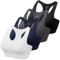 HBselect Sport BH Bustier Damen Bralette Nathloser mit Polstern Sportbekleidung Baumwolle ohne Bügel atmungsaktiv Joggen Yoga Jumping Fitness Schwarz Weiß Grau Dunkelblau M