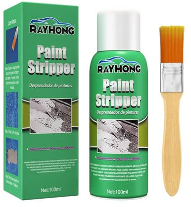 LIUZHIPENG 100ml Paint Stripper, Paint Remover for Wood Metal Glass Plastic, Paint and Varnish Stripper, Paint Removal Agent with Brush for Car Wheel