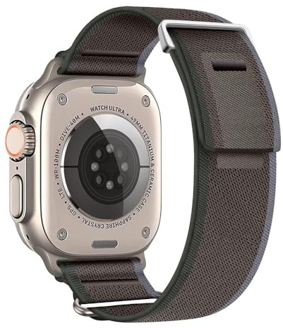 Aizgalxor Trail Loop Correa Compatible con Apple Watch Ultra 49mm 46mm 45mm 44mm 42mm(Series 3/2/1), Trenzado Pulseras de repuesto Compatible para iWatch Ultra 2/Series 10/9/8/7/6/5/4/3/2/1/SE