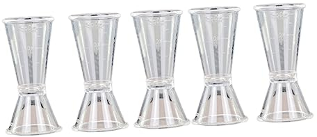 MAGICLULU Bar-tool Doppel-messbecher Unzen Weinvermesser 5-teilig Einstellbare Cocktail-waage Tasse Für Home Bar