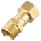 Giunto girevole in ottone per idropulitrice, filettatura M22 da 14 mm, filettatura interna da 14 mm, connettore a gas a sgancio rapido, per pistola ad acqua per la pulizia dell'auto (2 pezzi)