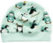Kleine Könige Mütze Baby Jungen Beanie · Modell Winter Pinguine, Aqua · Ökotex 100 Zertifiziert · Größe 98/104