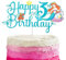 Mermaid Cake Topper 3rd for Girls,Kids Birthday Cake Decorations,Mermaids Cartoon Theme Cake Cupcake Topper Shinny Mermaid Happy 3rd Birthday Cake Toppers for Kids,Girl,Mermaid 3rd Party Cake Decor