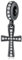 Eusense Charm Kreuz Pandora Bead Kreuz Charms 925 Sterling Silber für Europäische Anhänger Armband