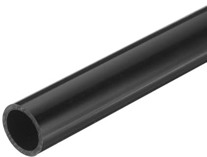 QUARKZMAN Tubo Redondo Rígido de PVC 0.63 ID 13 Longitud Negro de Alto Impacto para Tubería de Agua, Manualidades, Funda de Cable
