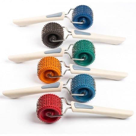 Lyapko Gesichtsroller 3,5 Ag - Anti-Stress-Kosmetik-Massageroller Zufällig Nadelroller Relaxrolle Gesichtsmassagegerät Gesichtsmassage- Roller- Massagewerkzeug Entspannungsrolle Akupunktur Igelrolle