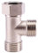 XNTONG Raccordo a T in Ottone Cromato 1/2, Valvola Deviatrice 3 Vie, Adattatore per Doccia, Bidet e Rubinetti