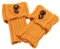 HINAYOSAN Beinstulpen für Damen und Mädchen, kurze Knöpfe, Beinstulpen, Winter, Herbst, Häkeln, gestrickt, warme Stiefelstulpen, einfarbig, elastische Socken-Topper, gelb, 38