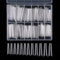 Zhenghebuy Faux Ongles et Capsules,240 Pcs Faux Ongles Carrés Effilés Extra Longs,12 Tailles Ballerine Capsules Ongles Transparent Acrylique Tips Nails pour Salon de Manucure Conception D'ongles de Br
