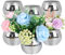 6Pcs Disco Ball Planter, Disco Ball Vase, Flower Pot Containers with Silver Mirror Glass for Wedding, Birthday, Party, Bar, Office