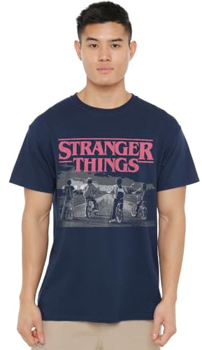 Stranger Things Unisex Strangers Things Seson 1 Poster Bike Scene Unisex T Shirt T-Shirt (Pack of 1)