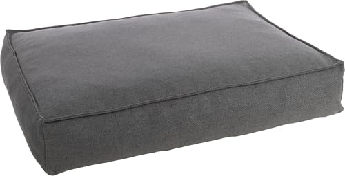 Flamingo Orthopädisches Hundebett Baldar – Rechteckig, Dunkelgrau, 100 cm | Ergonomischer & Bequemer Schlafplatz für Hunde!