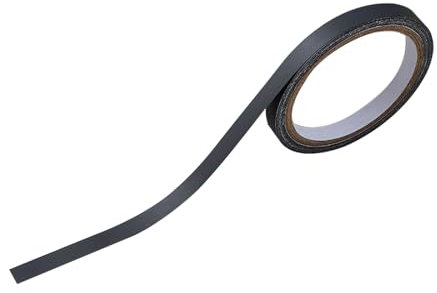 Bande de bordure de meubles en PVC noir mat 1,5 cm x 10 m - Ruban adhésif pré-collé pour restauration de meubles
