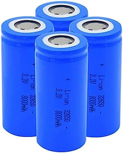 32650 Batterie Agli Ioni Di Litio Ricaricabili 3.2v 8000mAh Batterie Agli Ioni Di Litio Per Torcia Con Lampada A Led 4 Pezzi
