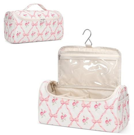 HICARRY Airwrap Tasche Reisetasche Groß für Airwrap Haarstyler und Aufsätzen Blumen Haartrocknerhalter Aesthetic Kosmetiktasche Zum Aufhängen