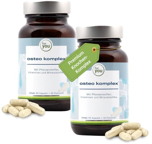 for you Osteo Komplex 2x90 Kapseln – Calcium & Phosphor aus MCH-Cal™ | Mit Vitamin D3, K2, Kupfer, Mangan & Bor – laktosefrei, ohne unnötige Zusatzstoffe