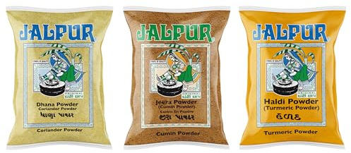 Jalpur Miller’s Premium Spice Combo Pack | Coriander Powder, Cumin Powder & Turmeric Powder | Indian Masala Powders for Curries, Gravies & Everyday Cooking | 3 Pack