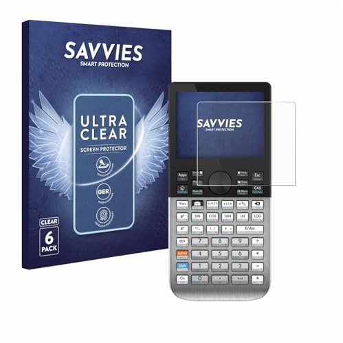 Savvies Protection Film compatible with HP Prime | 6 Pack Clear Screen Protection Made in Germany Anti-Scratch Transparent Foil