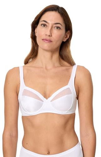 Playtex Reggiseno con Ferretto Perfect Silhouette Parfaite Elegante e Moderno Donna x1, Bianco, 36/4E