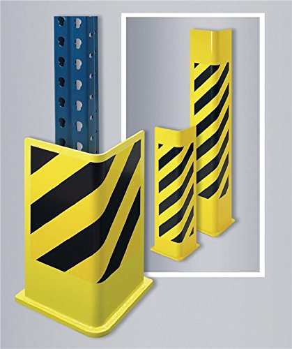 TTS Transport- und Trennwand-Systeme GmbH Schutzecken H1200xL180/180mm L-Form Stahlbl. schwarz/gelb