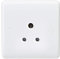 Knightsbridge CU5U Curved Edge 5 A Unswitched Round Pin Socket, White