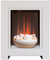 Adam Monet Fireplace Suite in Pure White with Electric Fire, 23 Inch