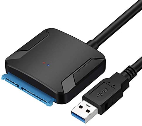 EasyULT USB 3.0 zu SATA Adapter Kabel, Super Speed 2.5/3.5 HDD/SSD Festplatte Driver Konverter/Adapterkabel für 2.5/3.5 HDD/SSD Laufwerke, Unterstützt UASP SATA III(Ohne Netzteil)