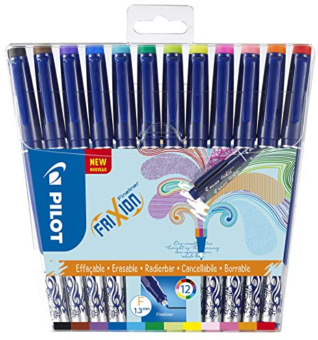 Pilot Frixion Radierbarer Fineliner (Sortiert, 12 Stück ohne Box)