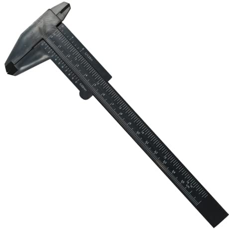 Dapetz ® Plastic Vernier Caliper 150 mm Mini Plastic Caliper for Jewelry, School, Student, Salon & Home Portable 0-6 Inch Measuring Tools Sliding Gauge Ruler
