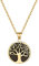 OIDEA Herren Lebensbaum Halskette, Baum des Lebens Anhänger mit O Kette Männer, Gold