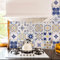 RE-COVERTILES - Fliesenaufkleber Badezimmer und Küche 24 Stck 10x10 cm - PS00236 PVC-Wanddekoration Wasserdicht Fliesen Mosaik Stil Azulejos-Zementfliesen