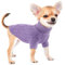 Rollkragen Hundepullover Kleine Hunde, Winter Katzenpullover Haustiermantel, Strickpullover, Zopfmuster, Warm, Weich Welpenpullover für Chihuahua, Bulldogge, Dackel, Mops, Yorkie Purple XL
