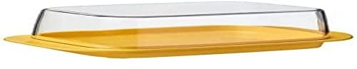 Mepal Butterdose -yellow – für 250 g Butter – transparenter Deckel – passt genau in die Kühlschranktüre – spülmaschinenfest - Neue Version