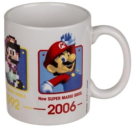 Mug jeu vidéo Super Mario 1987 à 2006 tasse originale geek