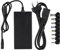 Adaptateur Secteur Universel pour Chargeur D'ordinateur Portable 96 W, Tension Réglable 12-24 V, Adaptateur de Commutateur d'alimentation à 7 Positions avec 8 Ports CC et Double